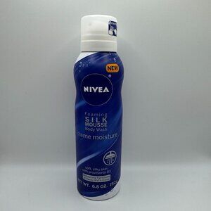 Nivea Foaming Silk Mousse Body Wash Creme Moisture 6.8 oz